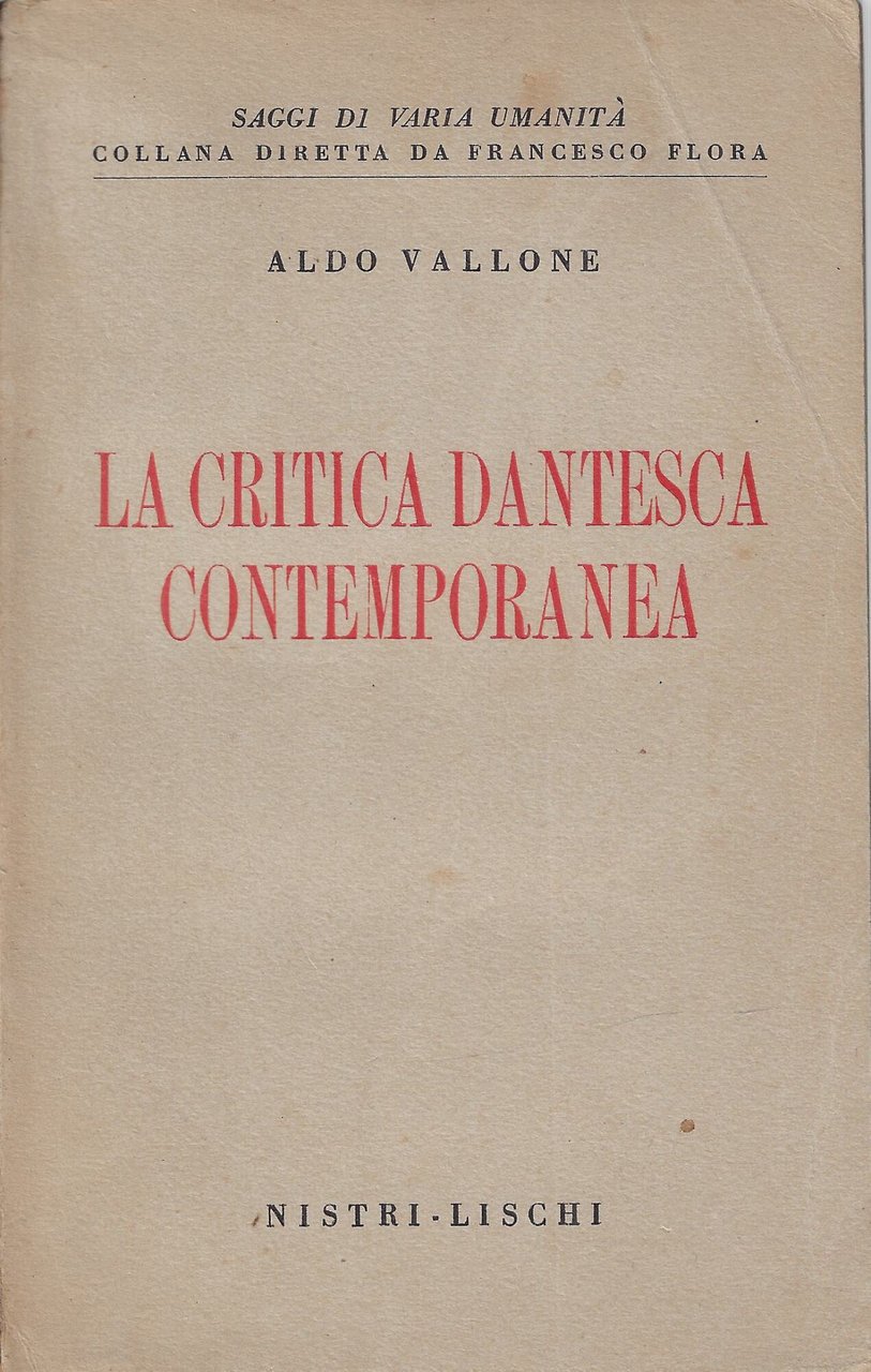 La critica dantesca contemporanea