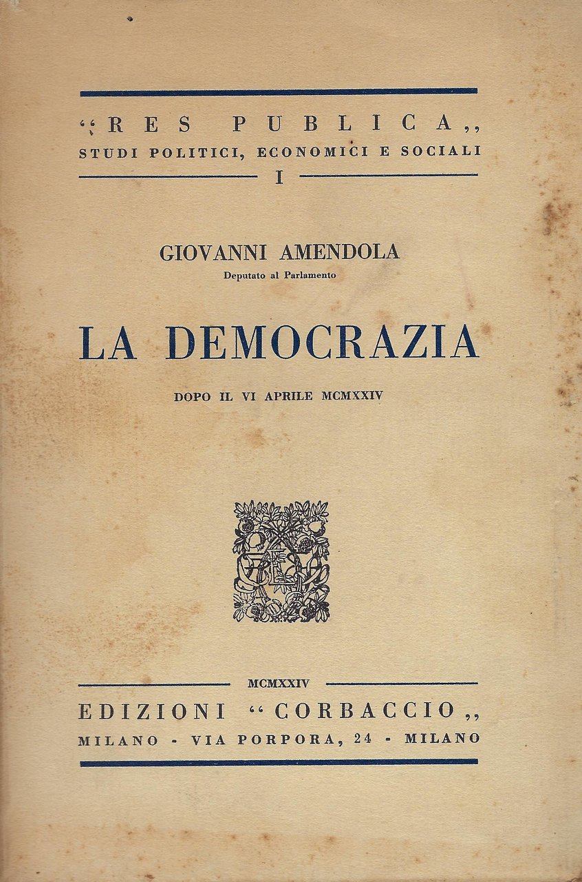 La democrazia dopo il 6 aprile 1924 | Immagine principale
