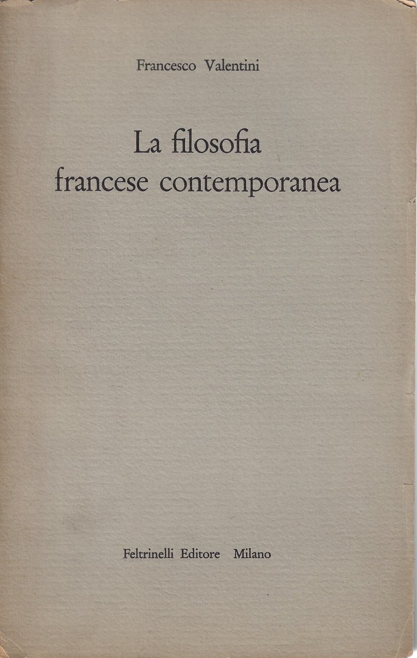 La filosofia francese contemporanea | Immagine principale