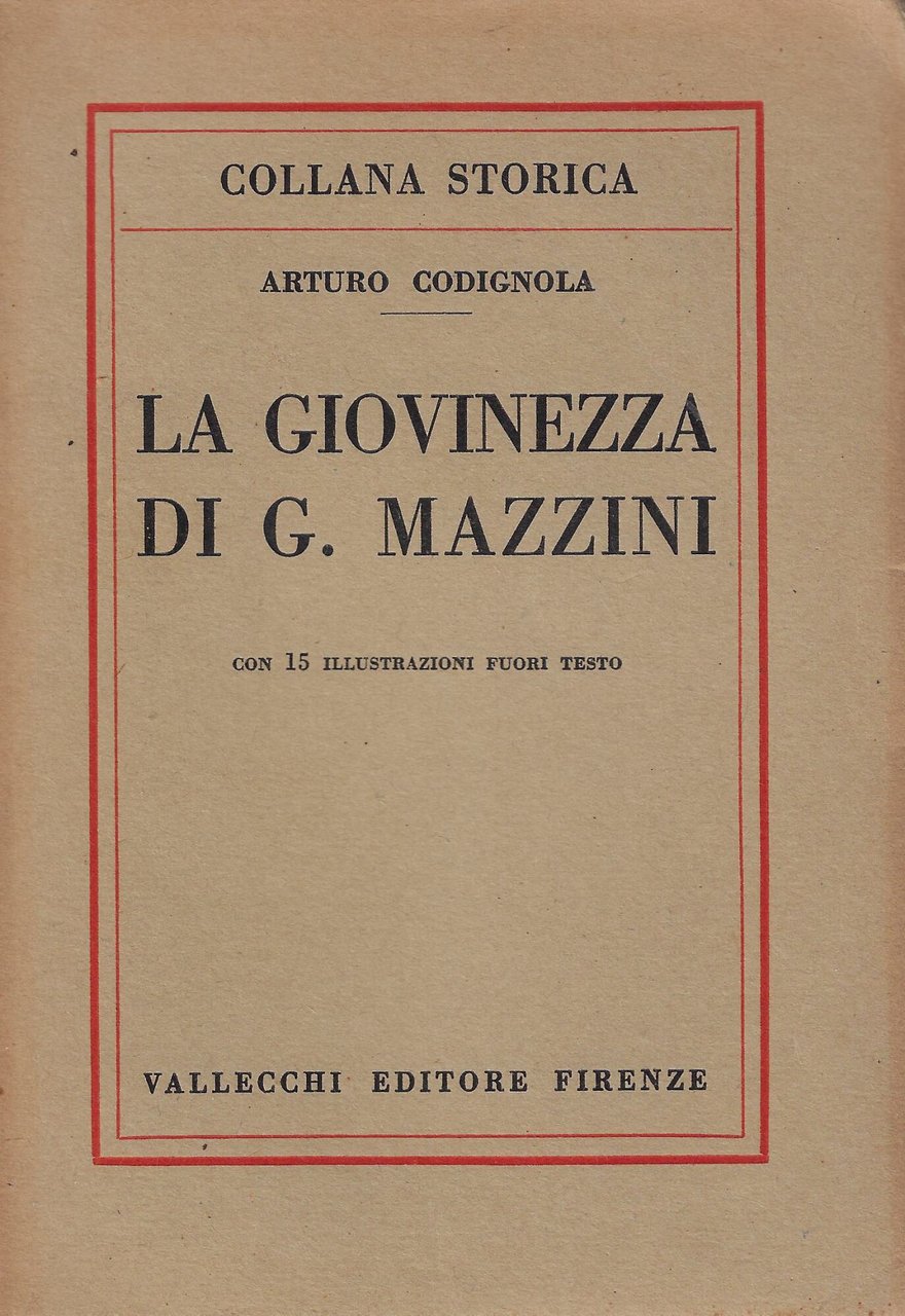 La giovinezza di G. Mazzini