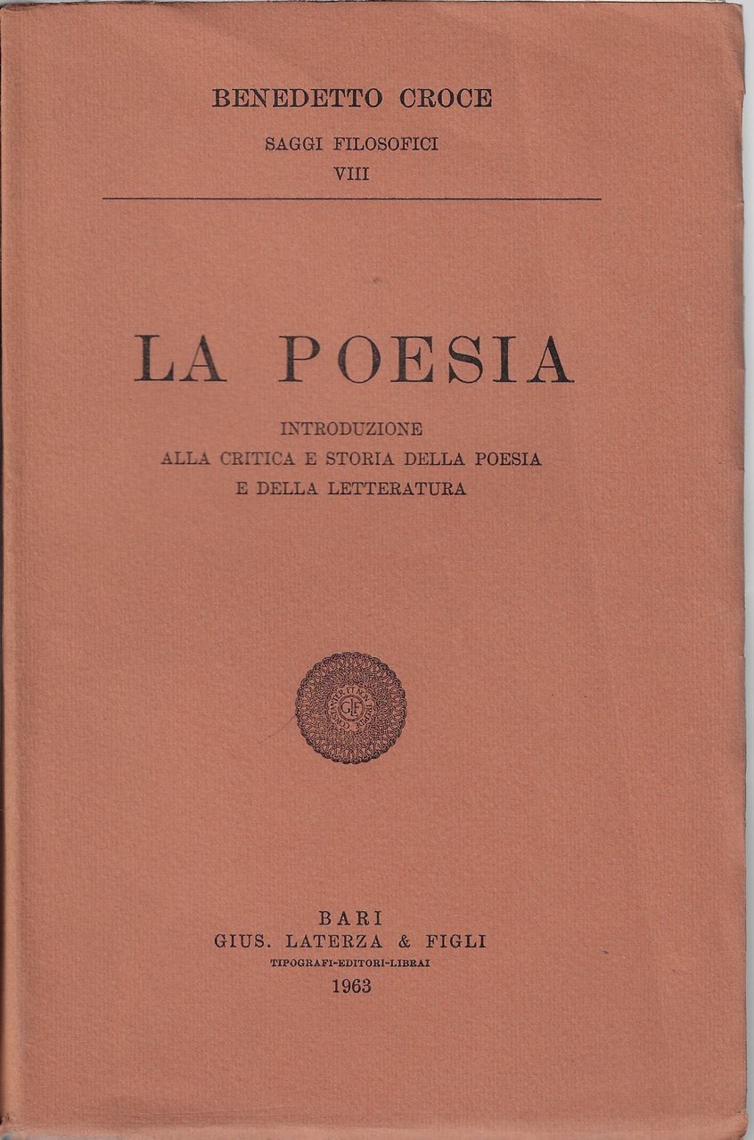 La poesia : introduzione alla critica e storia della poesia …