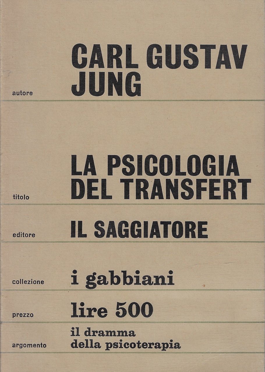 La psicologia del transfert