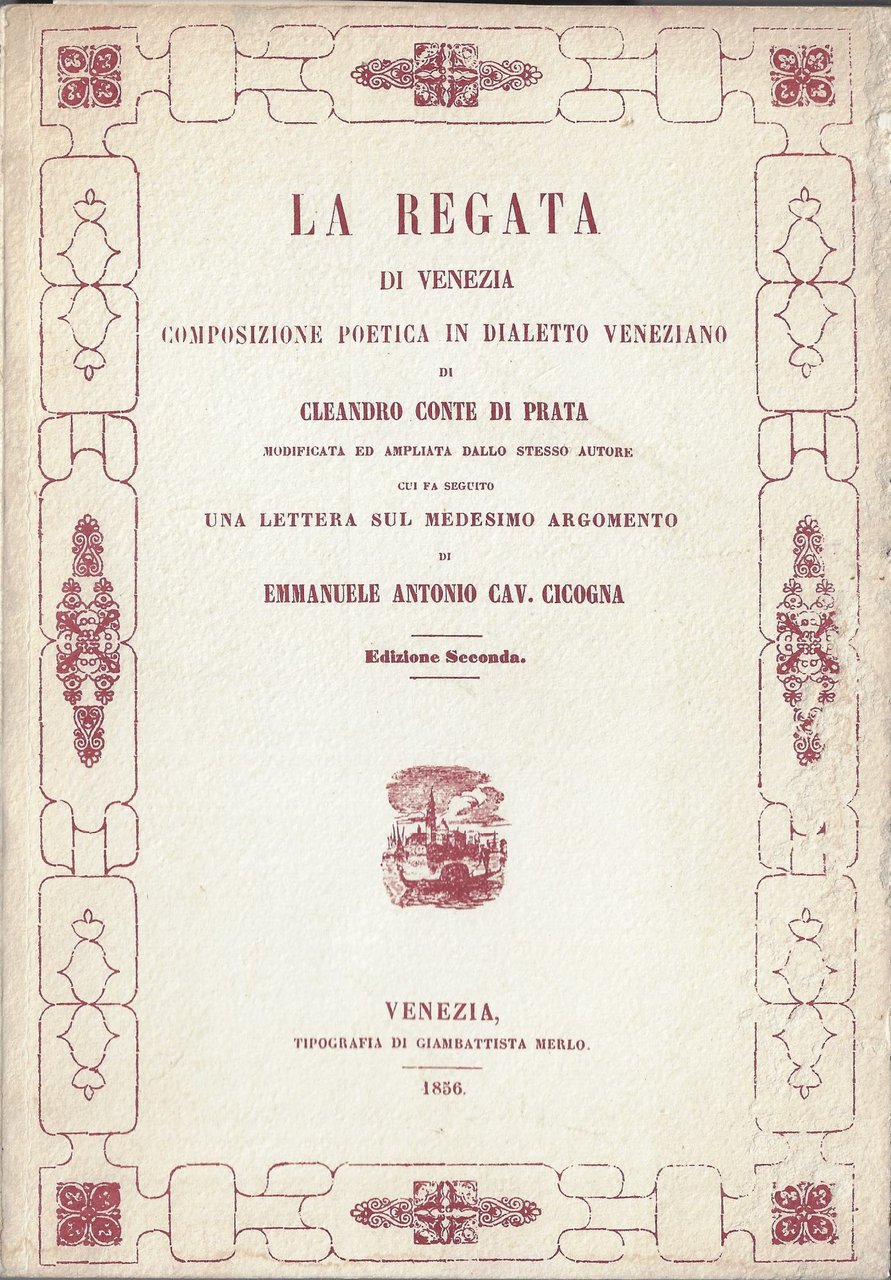 La regata di Venezia : composizione poetica in dialetto veneziano, …