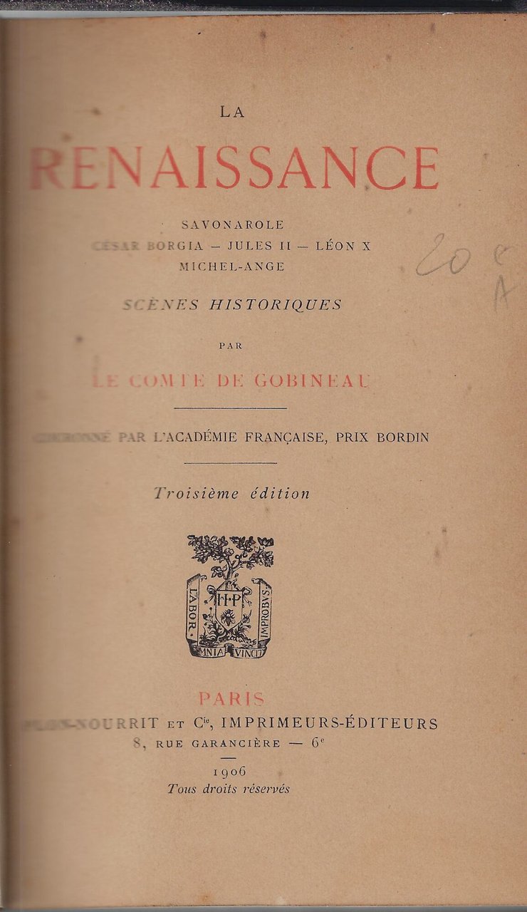 La Renaissance : Savonarole, César Borgia, Jules 2., Leon 10., …