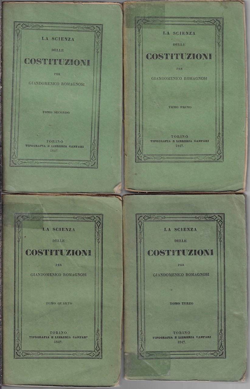 La scienza delle costituzioni