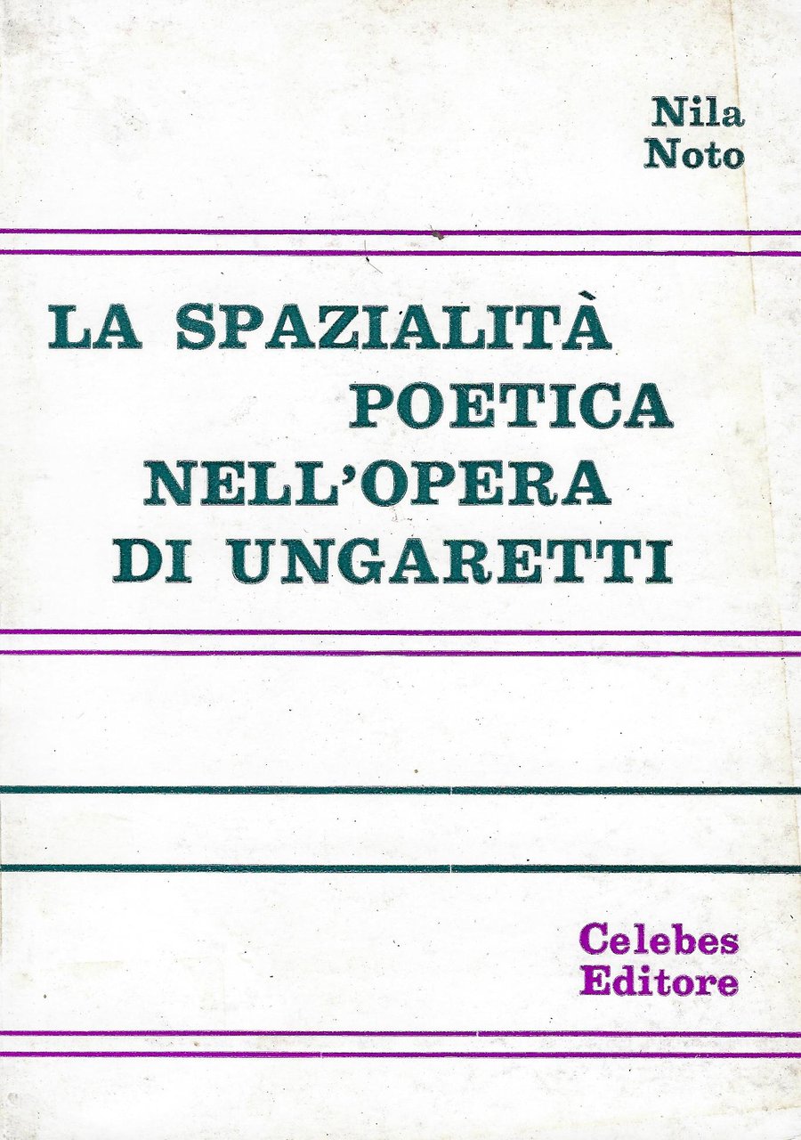 La spazialita poetica nell'opera di Ungaretti