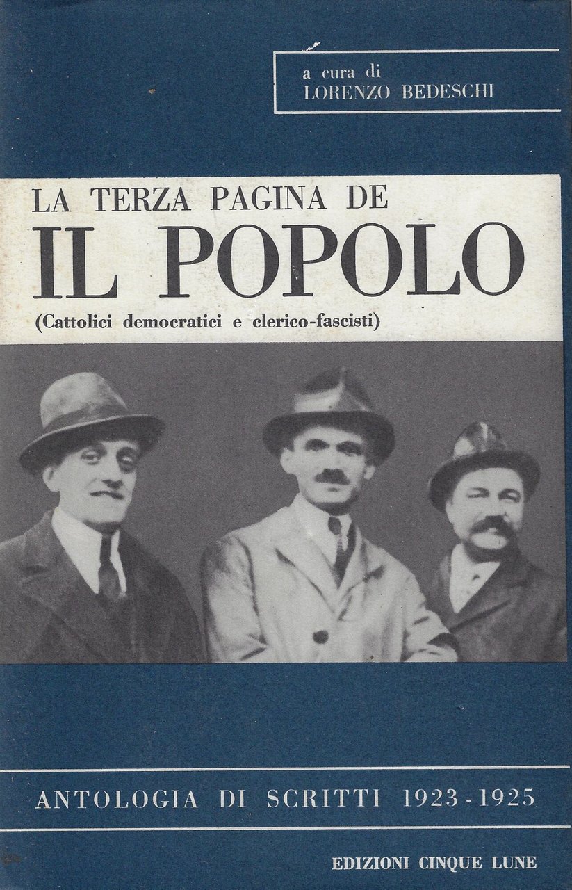 La terza pagina de Il popolo 1923-1925 : cattolici democratici …