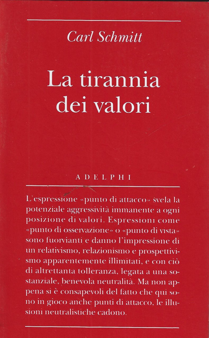 La tirannia dei valori