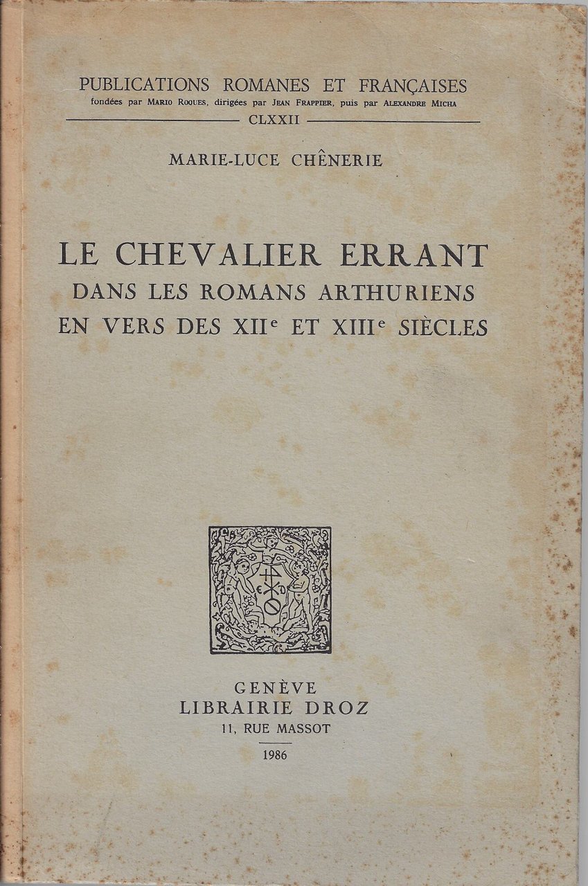 Le chevalier errant dans les romans arthuriens en vers des … | Immagine principale