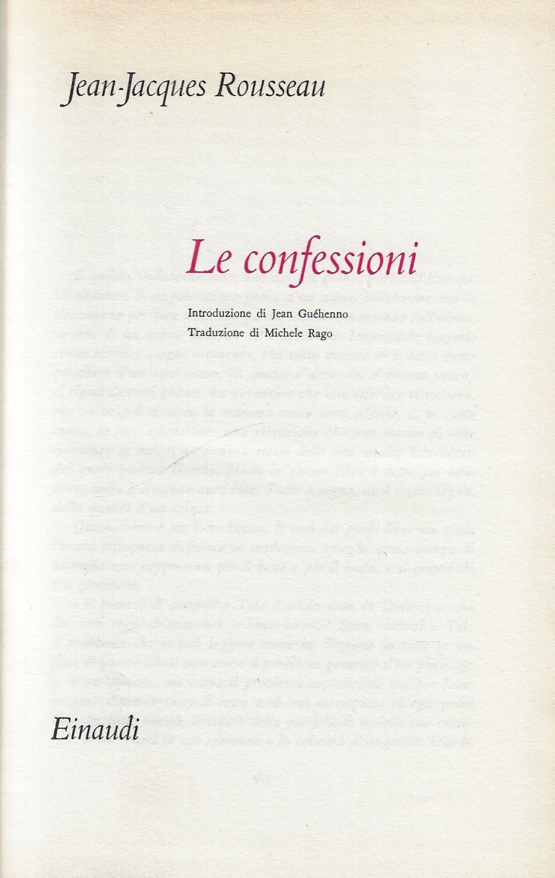 Le confessioni