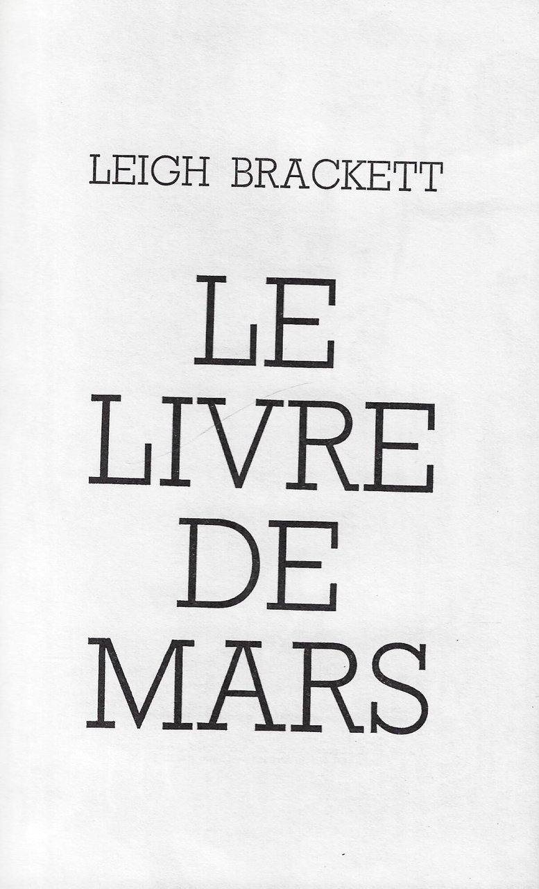 Le livre de mars