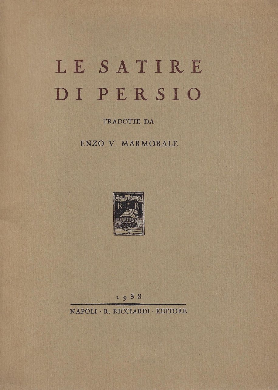 Le satire di Persio