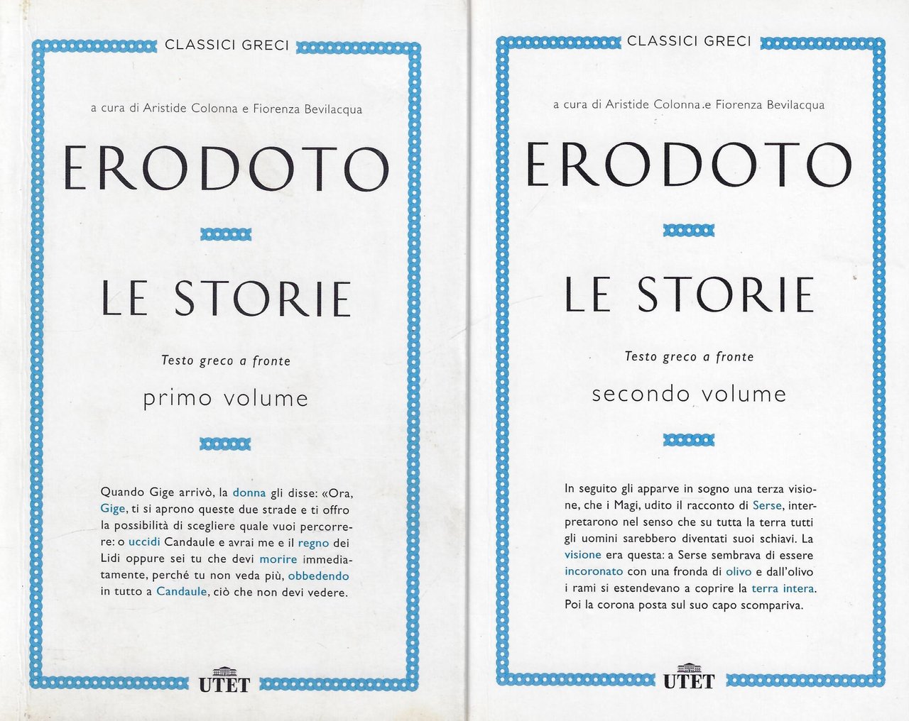 Le storie. Testo greco a fronte (due volumi)