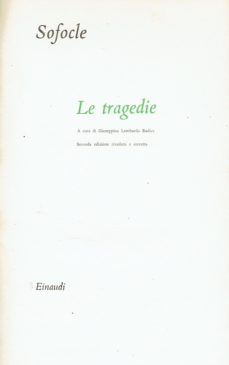 Le Tragedie