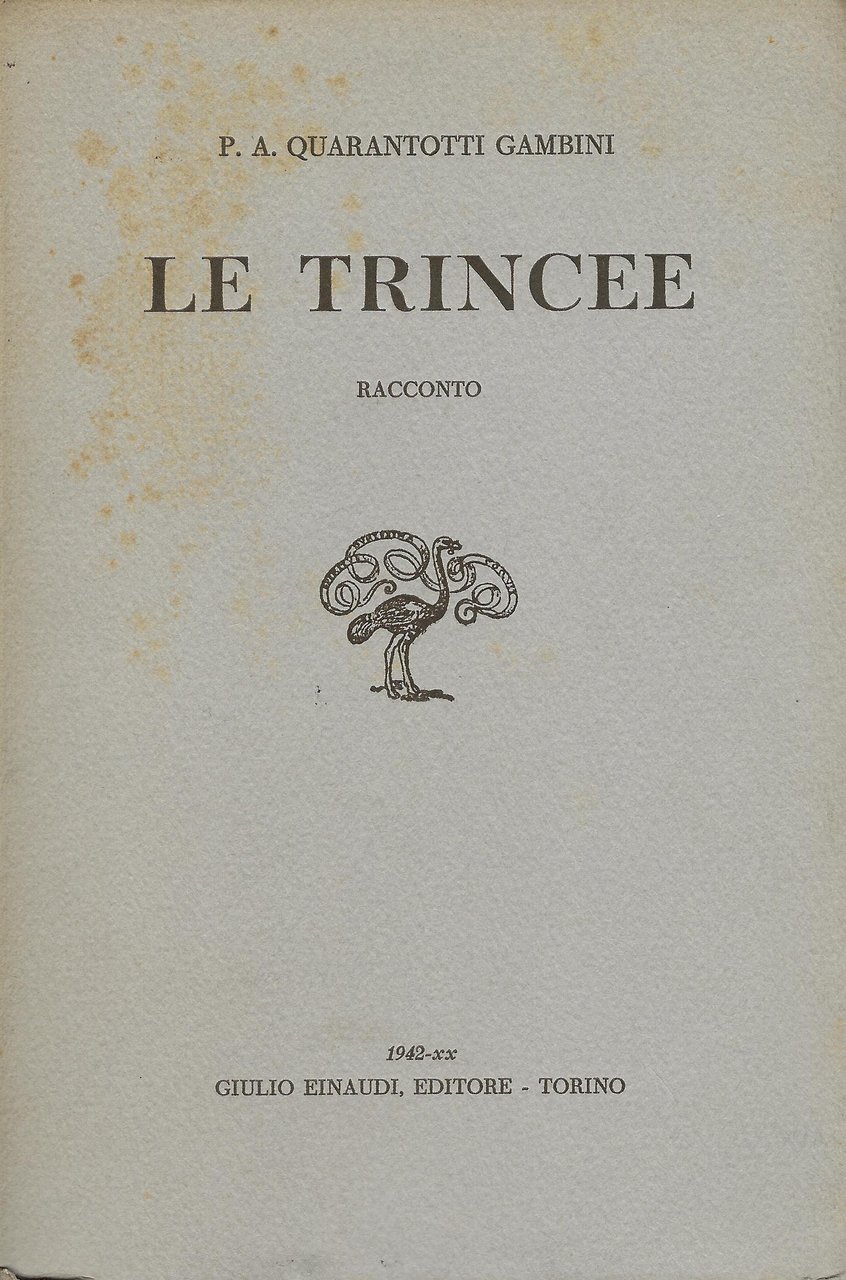 Le trincee : racconto