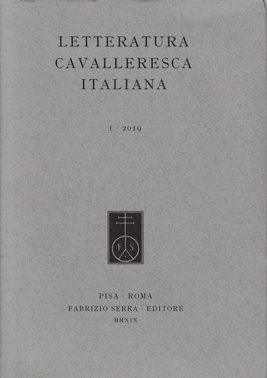 Letteratura cavalleresca italiana, 1 -2019