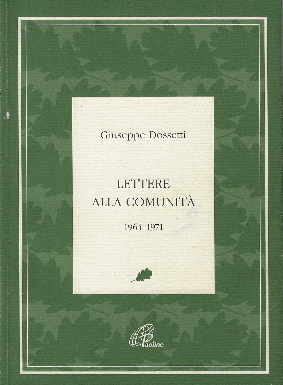 Lettere alla comunità 1964-1971