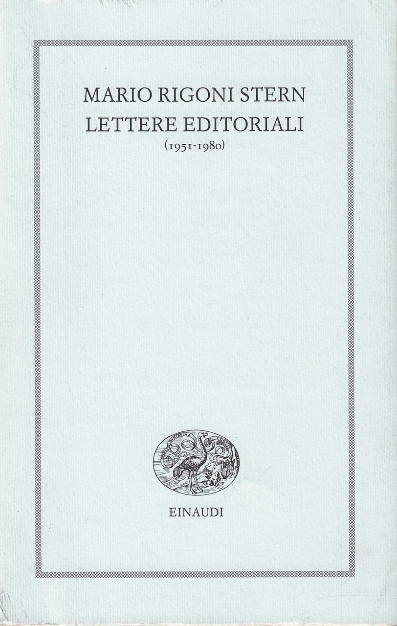Lettere editoriali (1951-1980) | Immagine principale