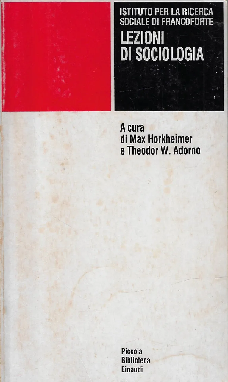Lezioni di sociologia | Immagine principale