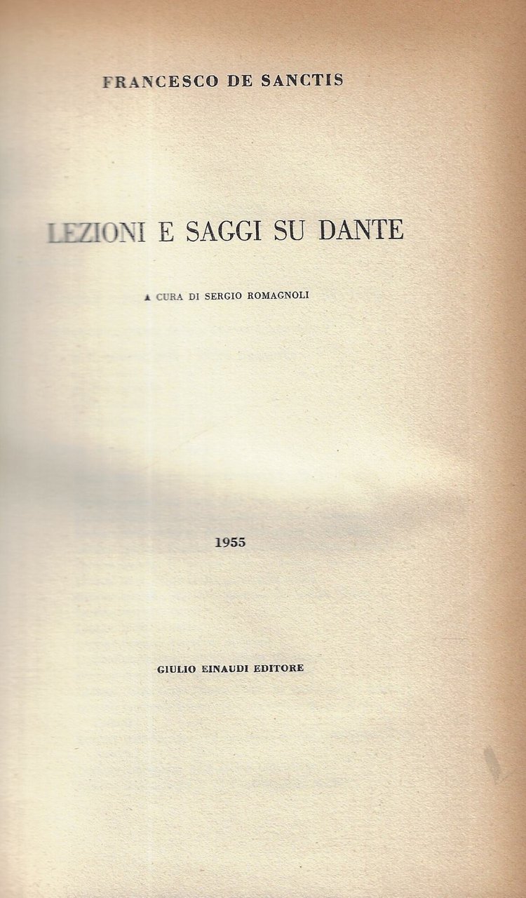 Lezioni e saggi su Dante