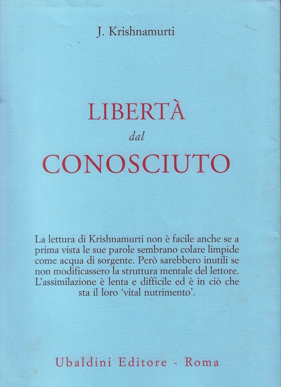 Libertà dal conosciuto