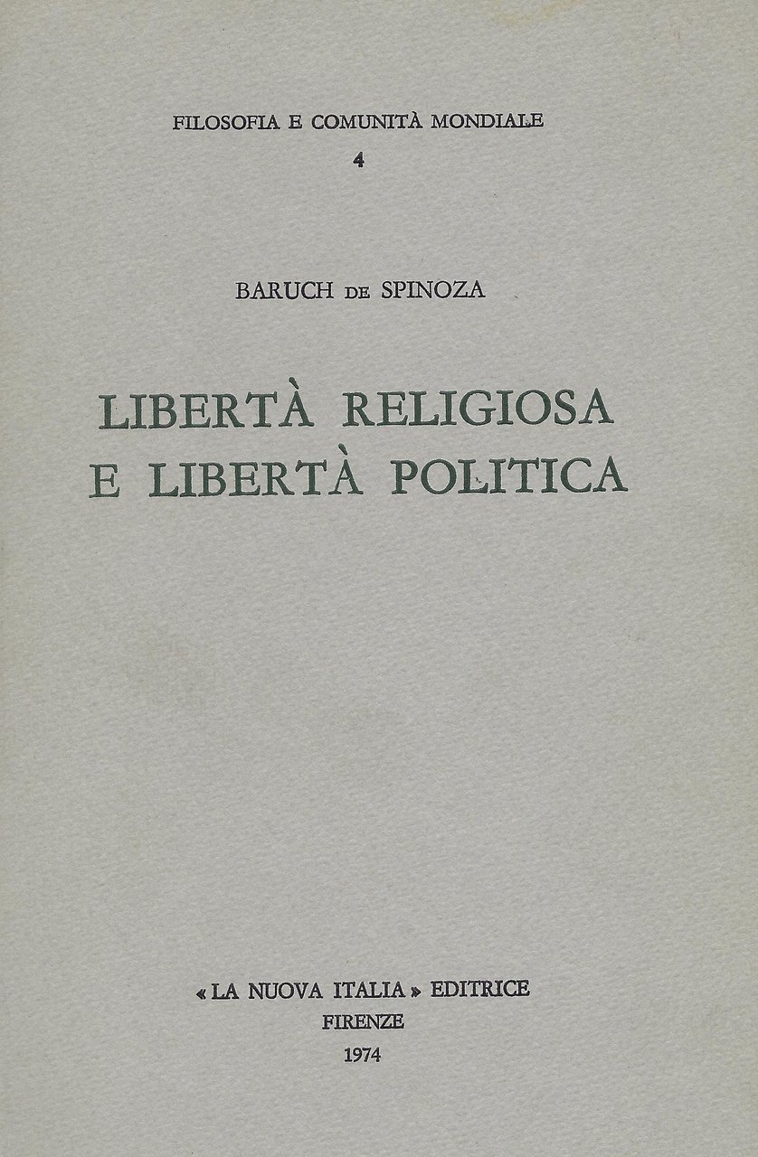 Liberta religiosa e liberta politica