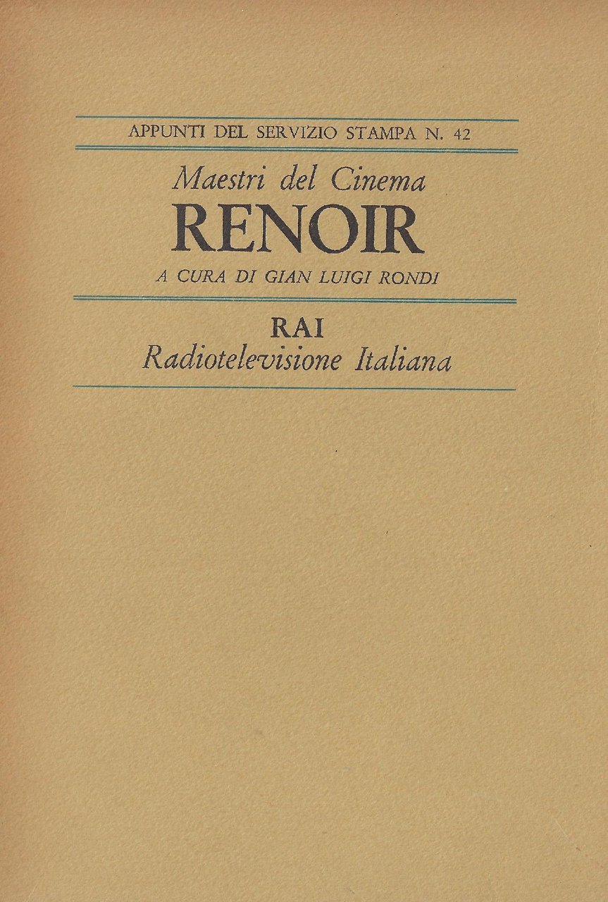 Maestri del cinema : Renoir