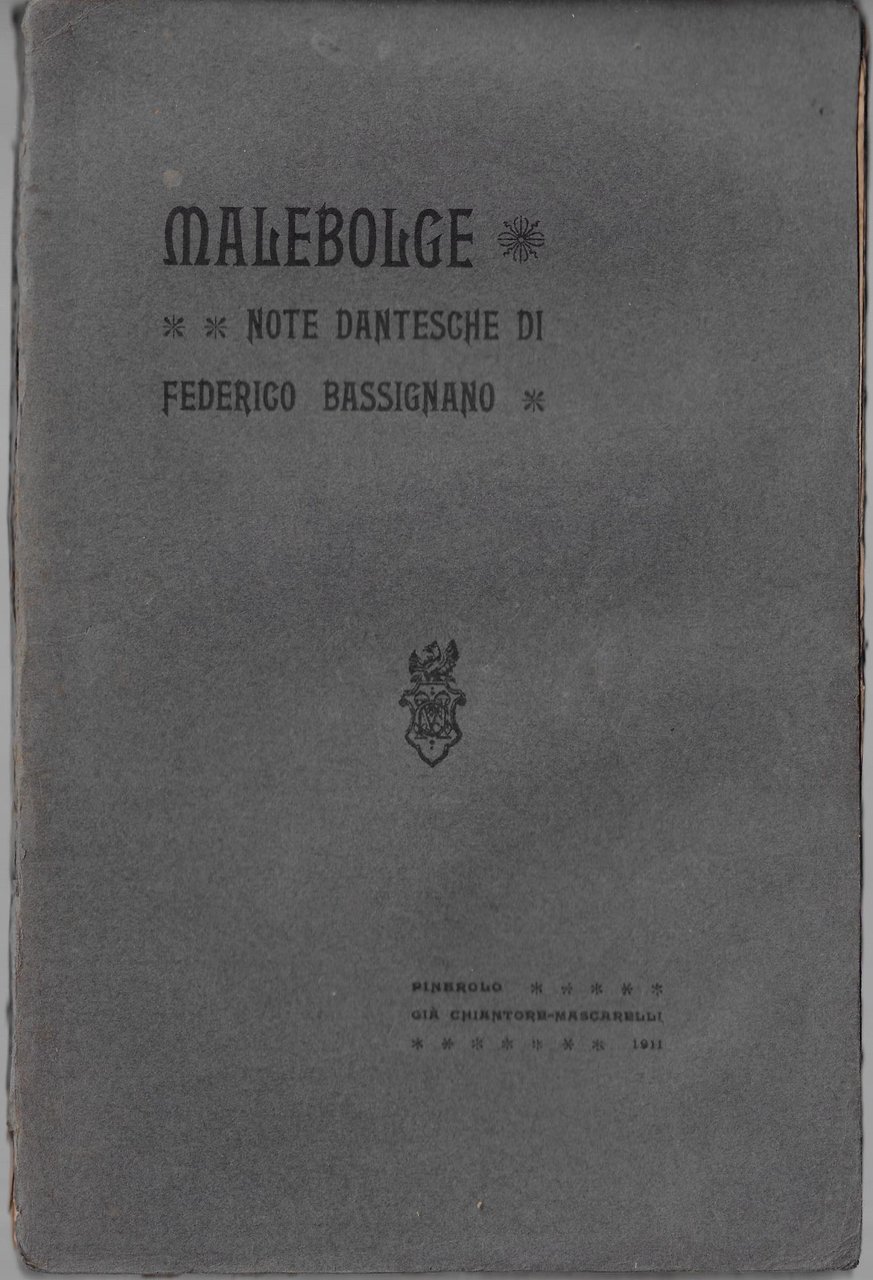 Malebolge : note dantesche