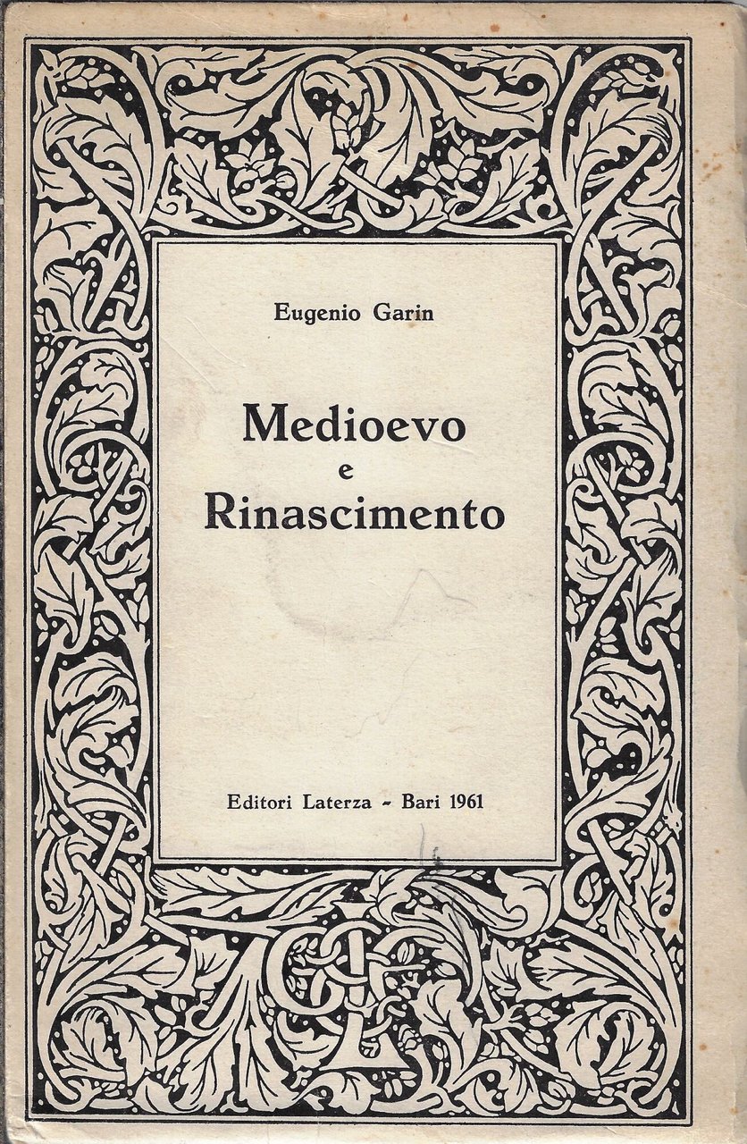Medioevo e Rinascimento : studi e ricerche