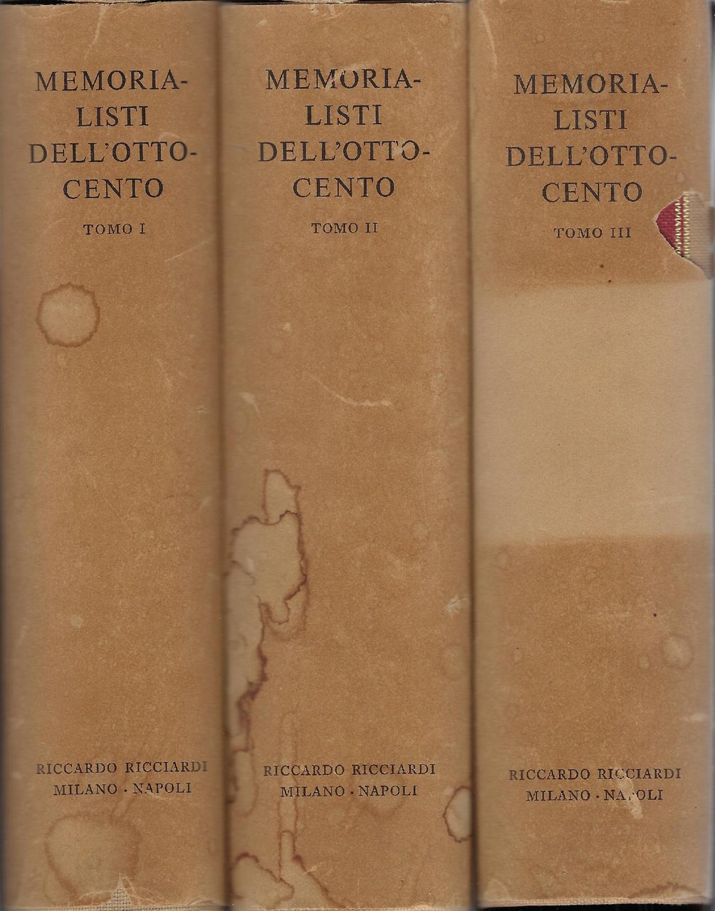 Memorialisti dell'Ottocento