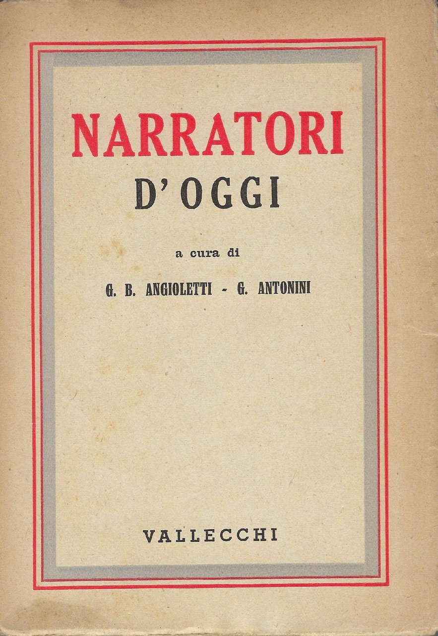 Narratori italiani d'oggi