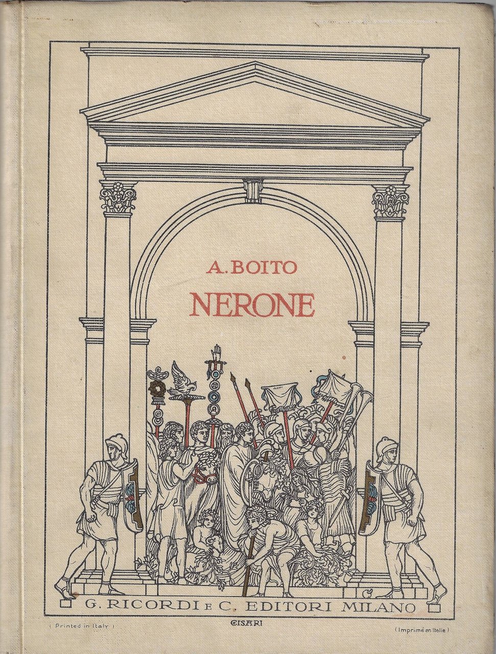 Nerone : Tragedia in quattro atti. Riduzione per pianoforte solo … | Immagine principale