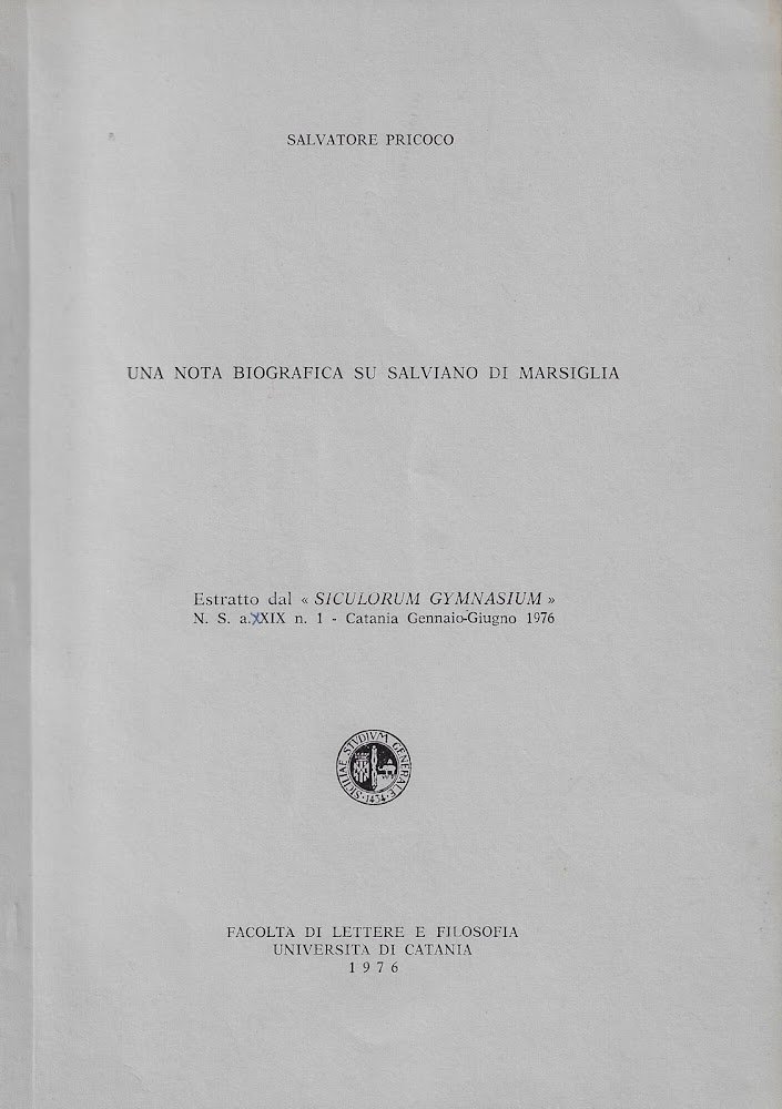 Nota biografica su Salviano di Marsiglia