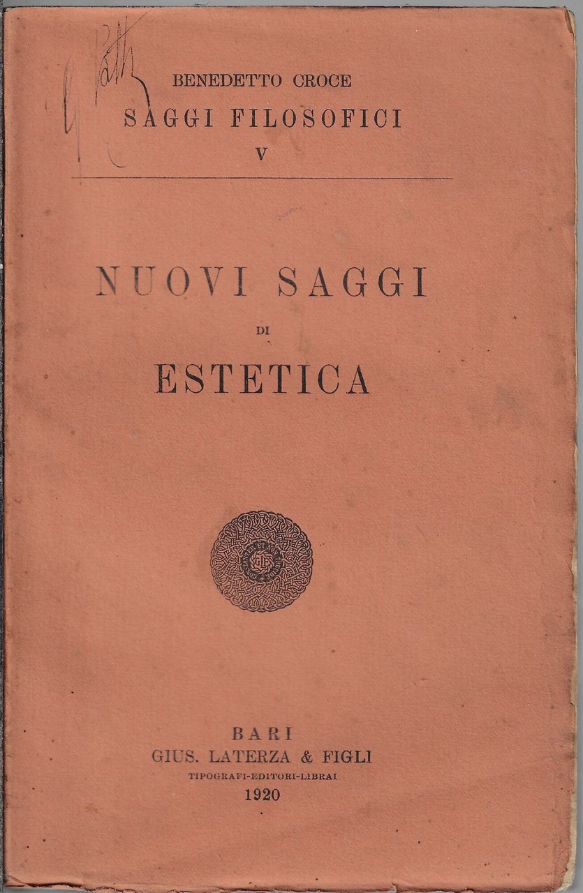 Nuovi saggi di estetica | Immagine principale