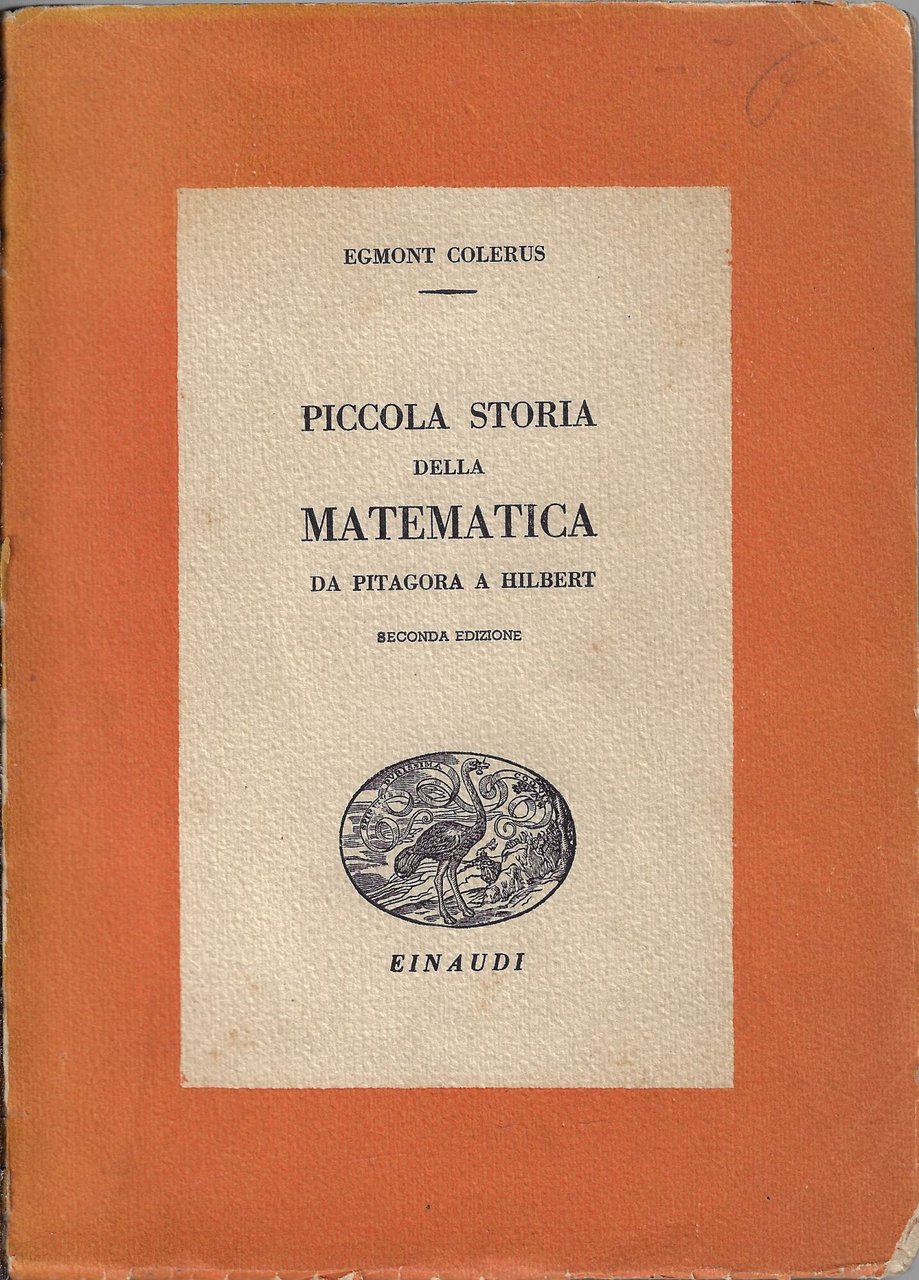 Piccola storia della matematica : da Pitagora a Hilbert