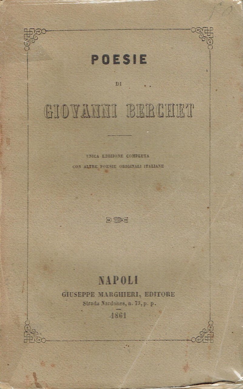 Poesie di Giovanni Berchet