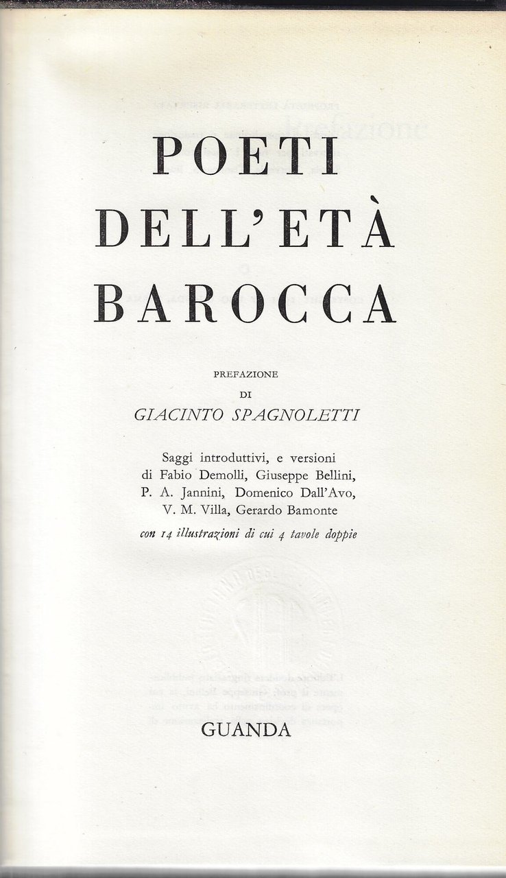 Poeti dell'età barocca