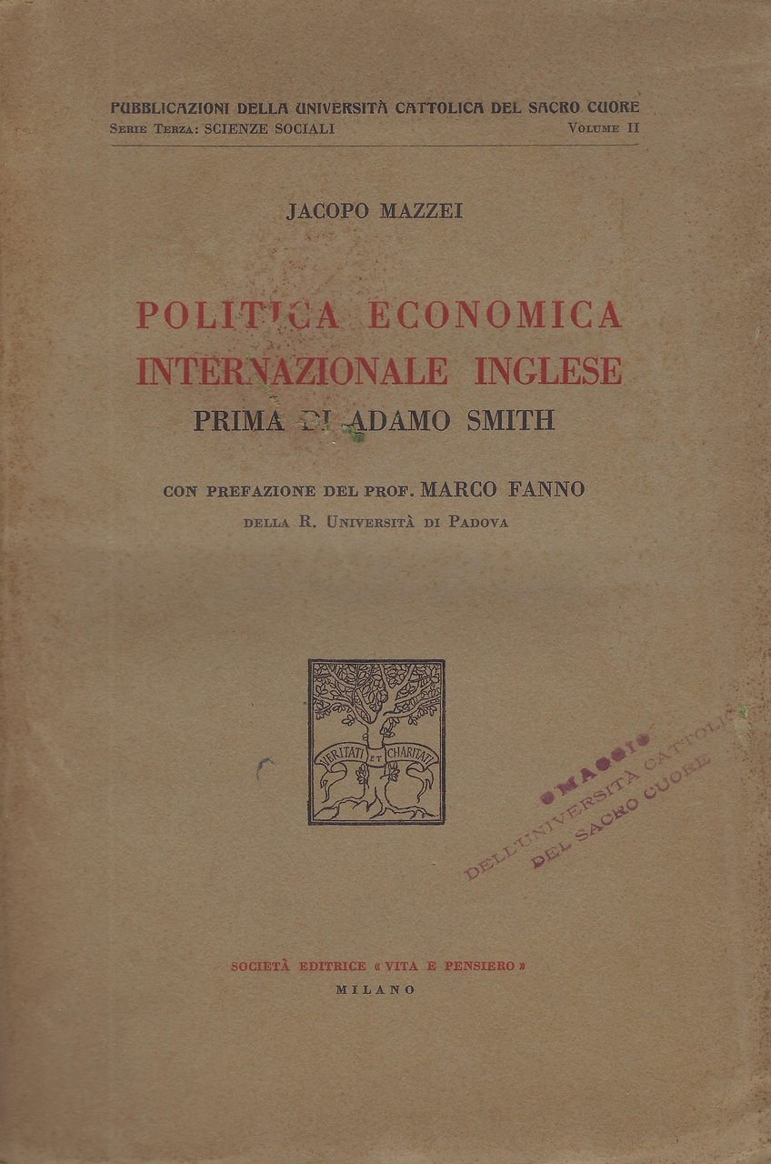 Politica economica internazionale inglese prima di Adamo Smith