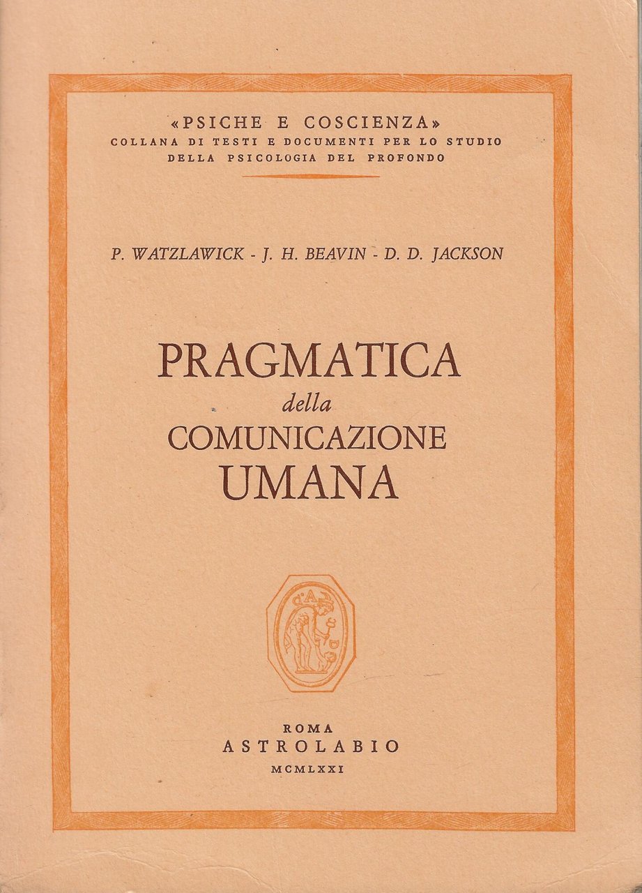 Pragmatica della comunicazione umana | Immagine principale