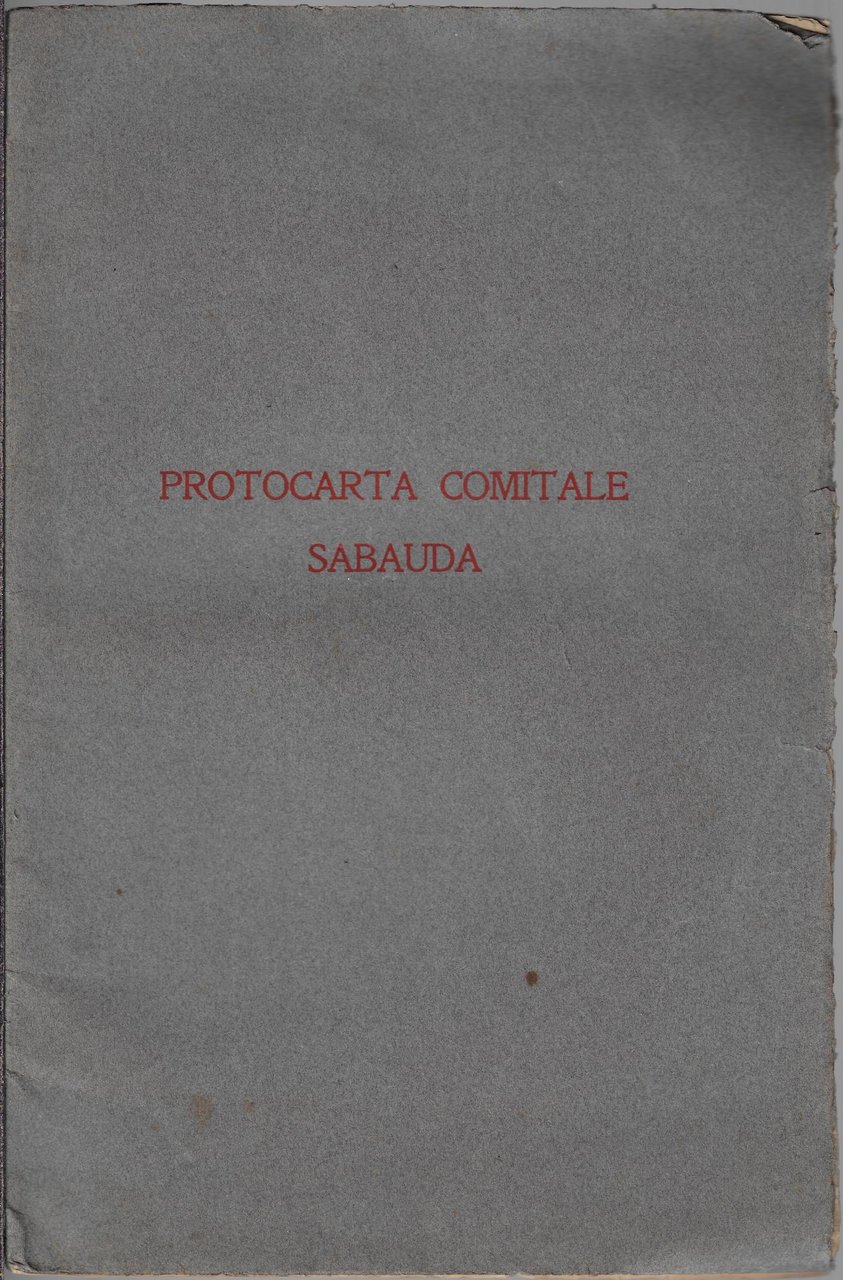 Protocarta comitale sabauda