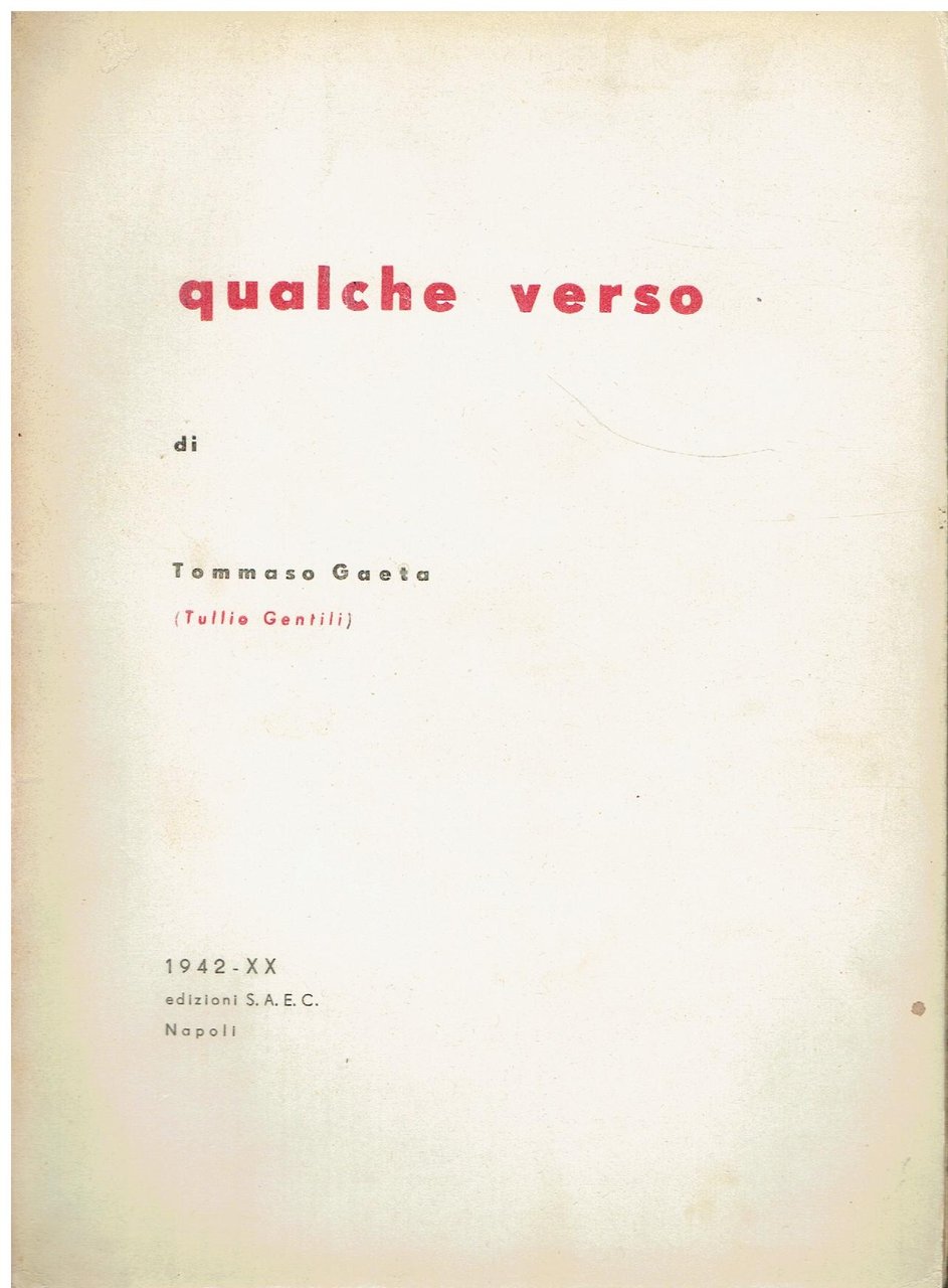 Qualche verso