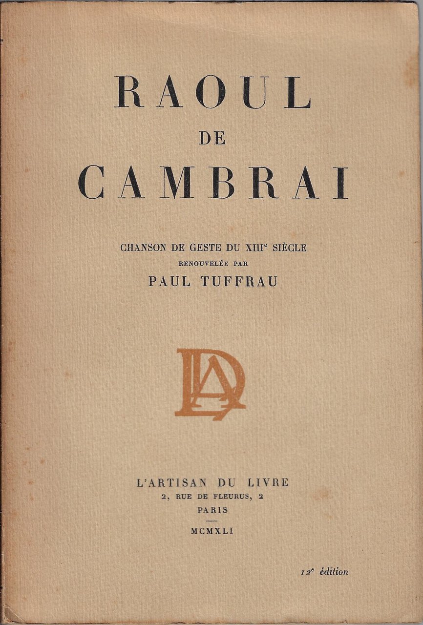 Raoul de Cambrai, chanson de geste du XIII siecle | Immagine principale