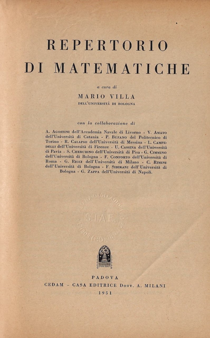 Repertorio di matematiche