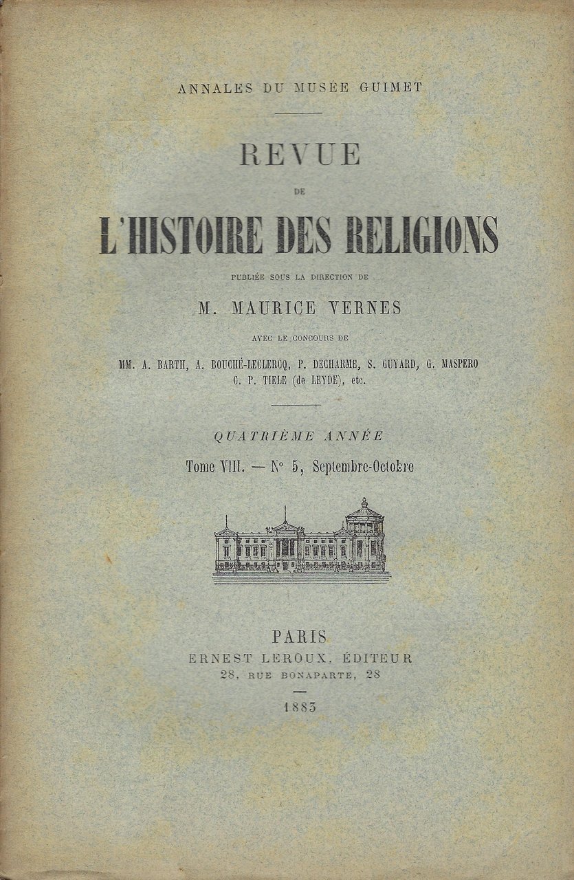 Revue de l'histoire des religions: Annales du Musée Guimet. Quatrème …