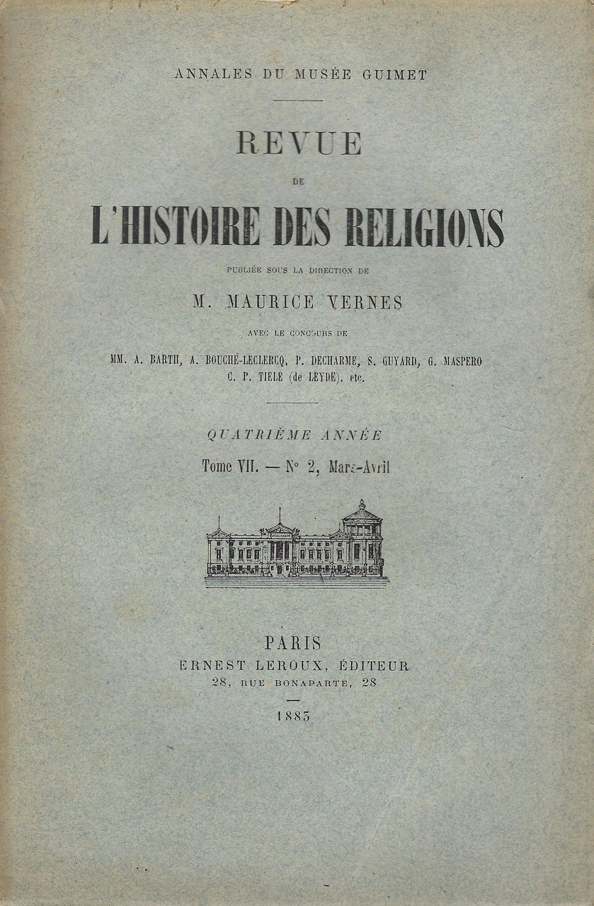 Revue de l'histoire des religions: Annales du Musée Guimet. Quatrième …