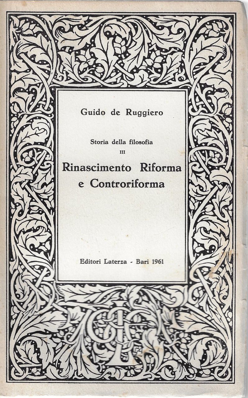 Rinascimento, Riforma e Controriforma