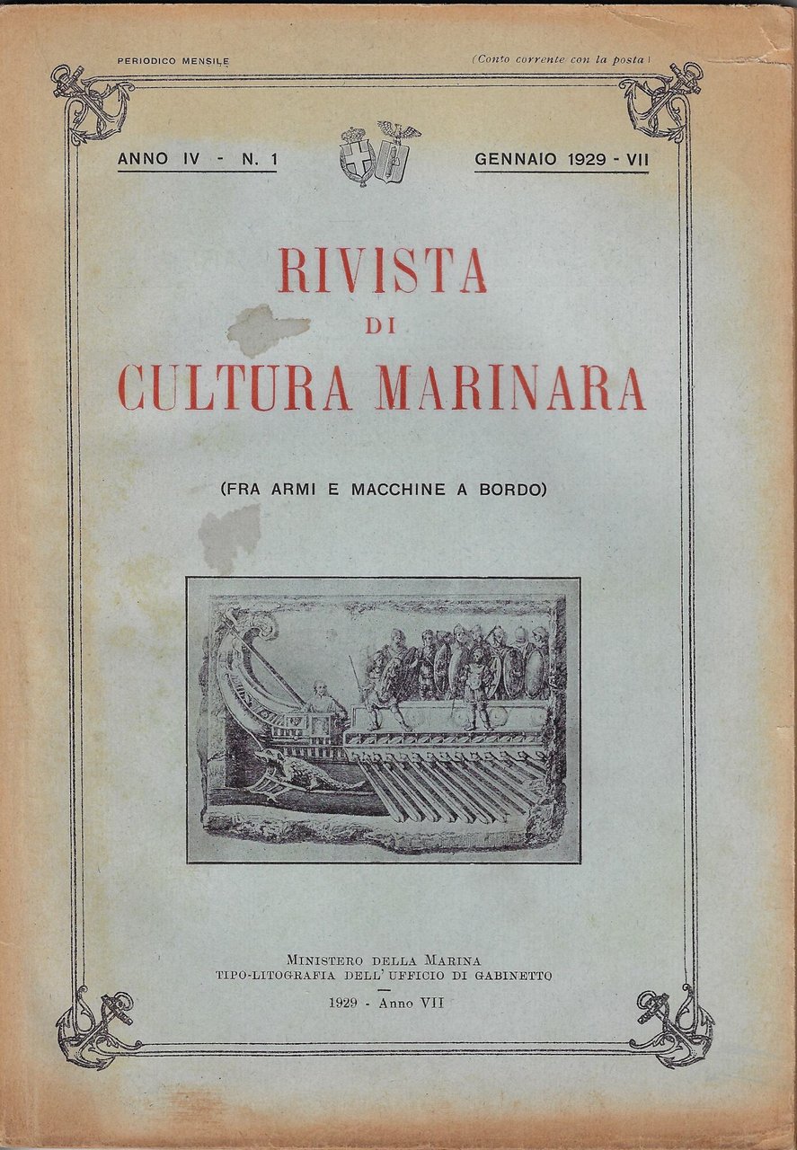 Rivista di cultura marinara: Gennaio 1929 VII