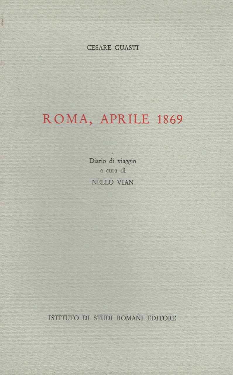 Roma, aprile 1869