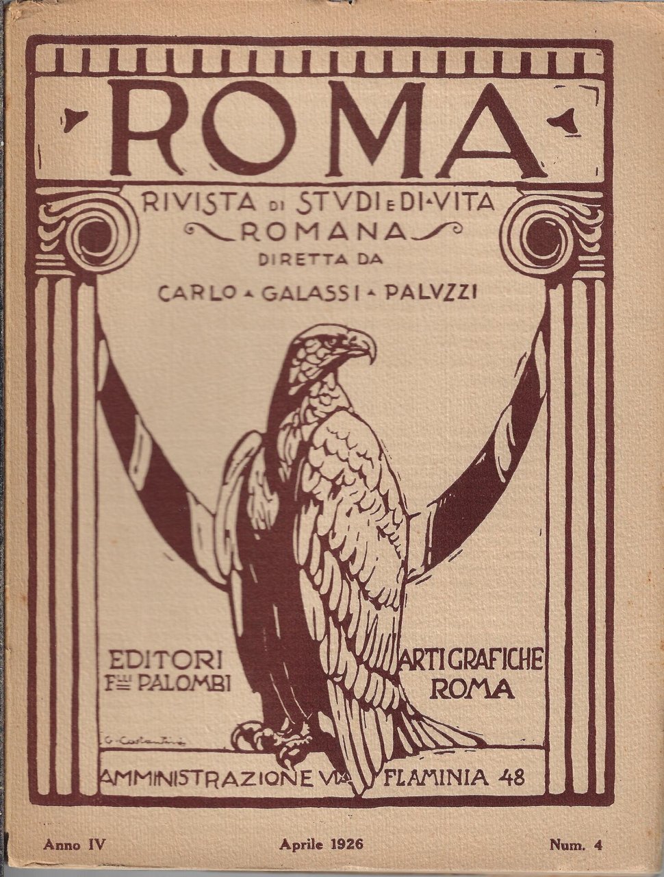 Roma rivista di studi e di vita romana, Aprile 1926, … | Immagine principale