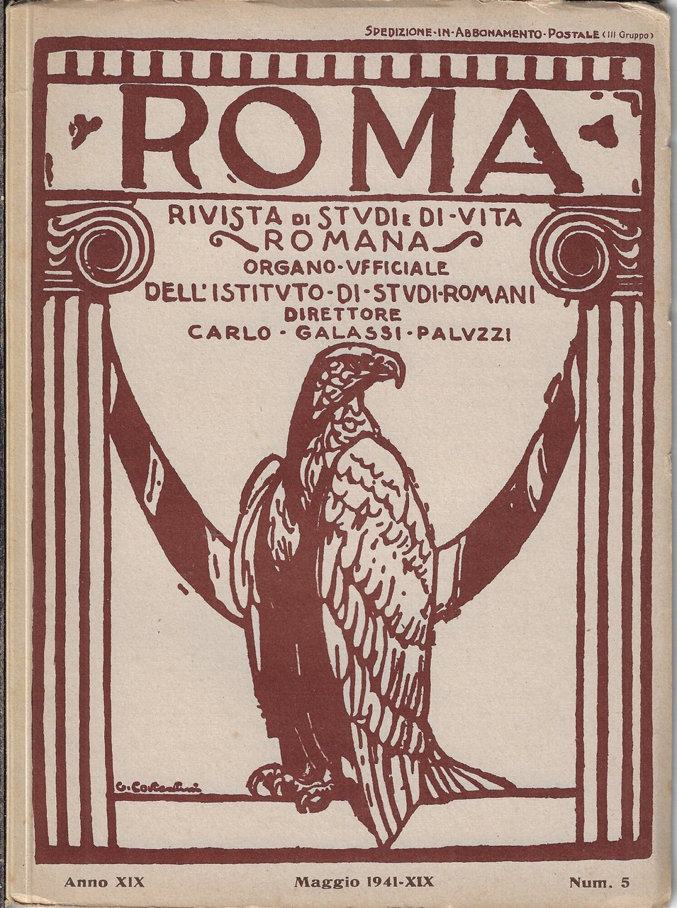 Roma rivista di studi e di vita romana, Maggio 1941, …